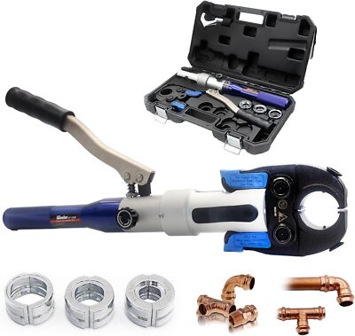 Hydraulic Copper Pipe Press Tool Tube Pipe Fittings Crimping Plumbing Repair