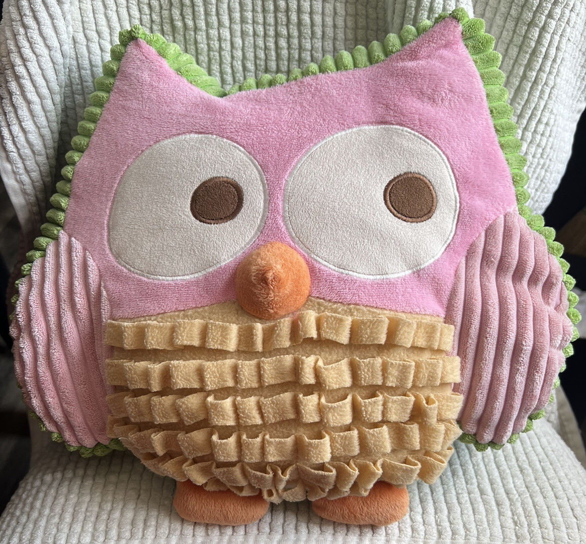 plush owl pillow
