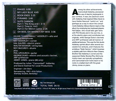 THE CANNONBALL ADDERLEY QUINTET Pyramid 1974 CD 1997 OJC *RARE* | eBay