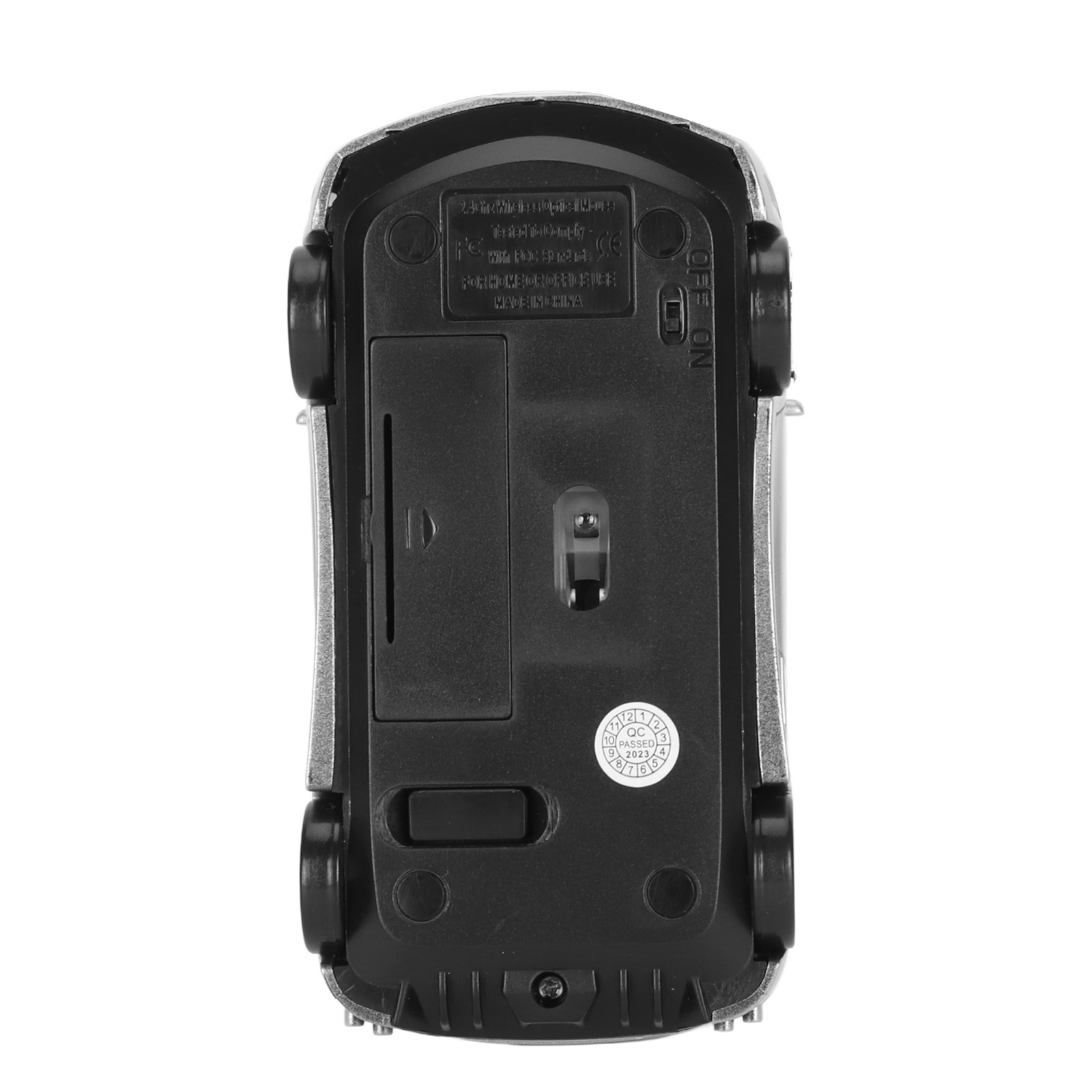 Silver Sports Car Style Wireless Mouse with 2.4GHz USB Receiver and 1600DPI LED Kit-image