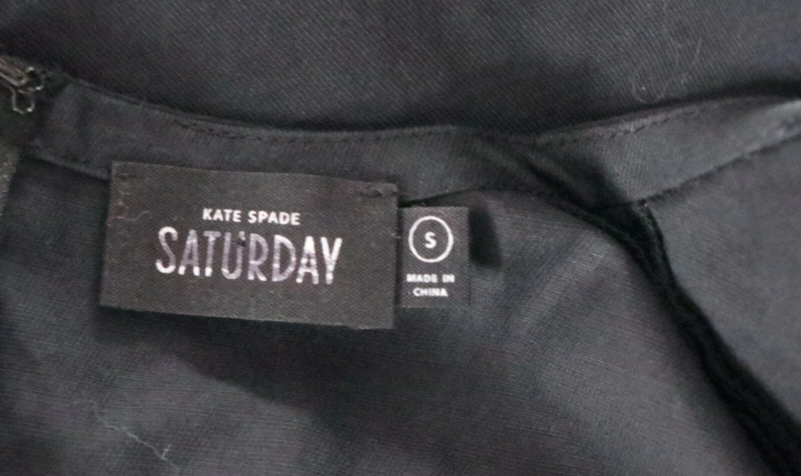 Abito casual Kate Spade Saturday nero senza maniche scollo a V tunica: Taglia:S