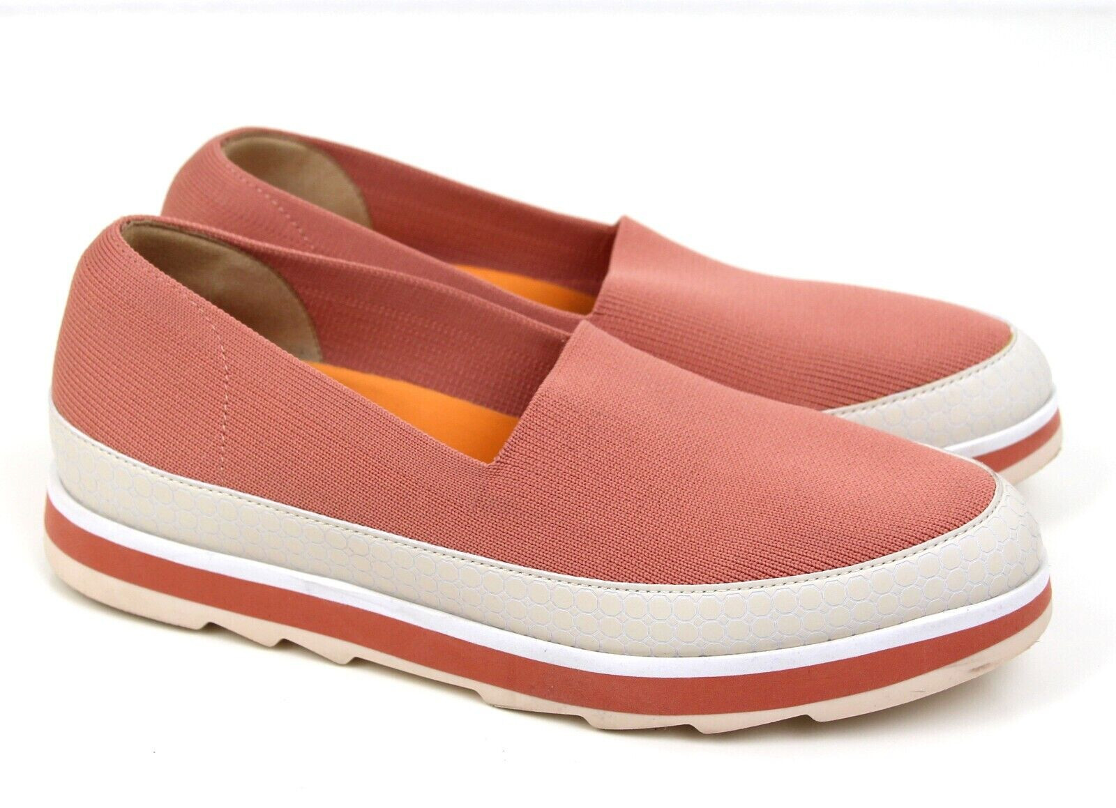 Louise Et Cie Calum Crochet Slip-on Sneaker In Peach Clay Stretch Knit | 9M