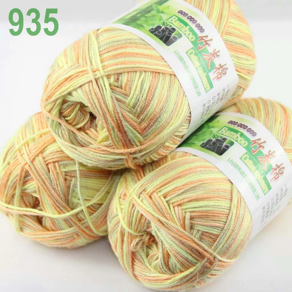 Sale Lot 6SkeinsX50g Soft Bamboo Cotton Baby Wrap Hand Knitting Crochet Yarn 935 - Image 2 of 4