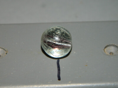 Antique Latticinio Swirl RARE PEEWEE Marble Handmade German approx 1/2''   Q4