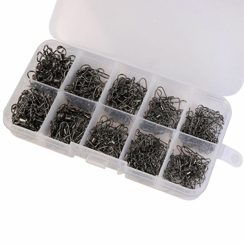 Fishing Rolling Connector Fishing Connector Swivels Interlock Pin Snap - Picture 9 of 15
