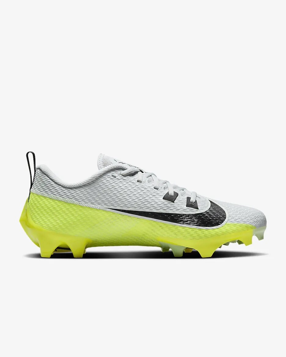 Nike Vapor Edge Speed 360 2 Pure Platinum Black Volt Cleats DA5455-004 Size 12 Nike Vapor Edge Speed 360 2 Pure Platinum Black Volt DA5455  main image 4