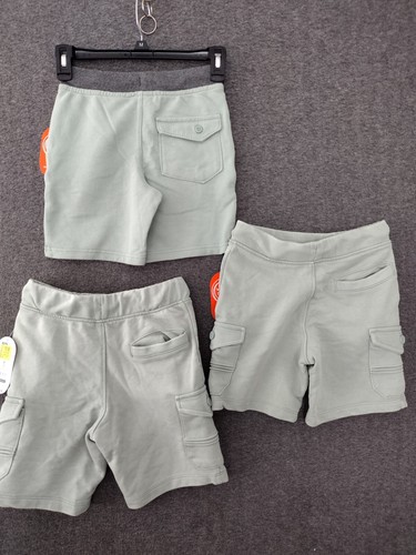 Wonder Nation Boys 3 Pack Green 1 Jogger Shorts + 2 Cargo Shorts S 6-7 - Picture 2 of 10