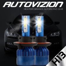 Autovizion Led Hid Headlight Kit H13 9008 6000k 2004-2009 Dodge Durango