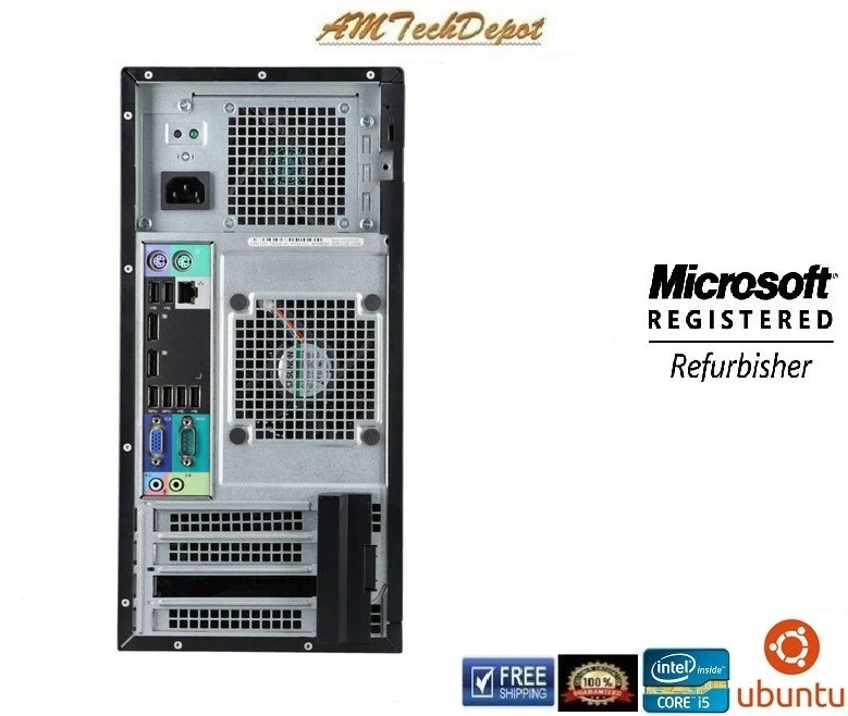 Dell Optiplex 7010 Core i5 3.2Ghz 16GB Ubuntu 24.04 LTS 512 GB SSD Dual Display - Image 3 of 3