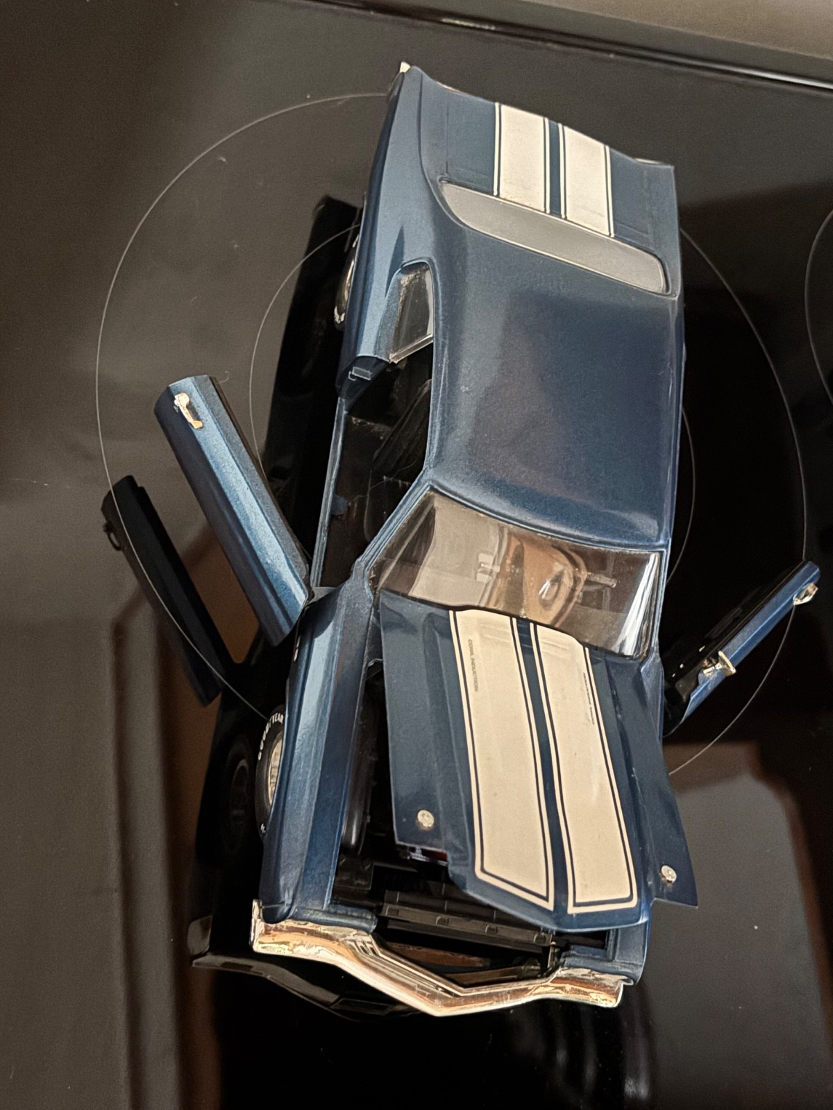1/18 ERTL American Muscle 1970 Chevy Chevelle SS 454 - Blue with White Stripes