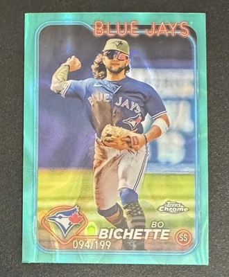 Bo Bichette 2024 Topps Chrome Aqua Lava /199 #27 - Toronto Blue Jays