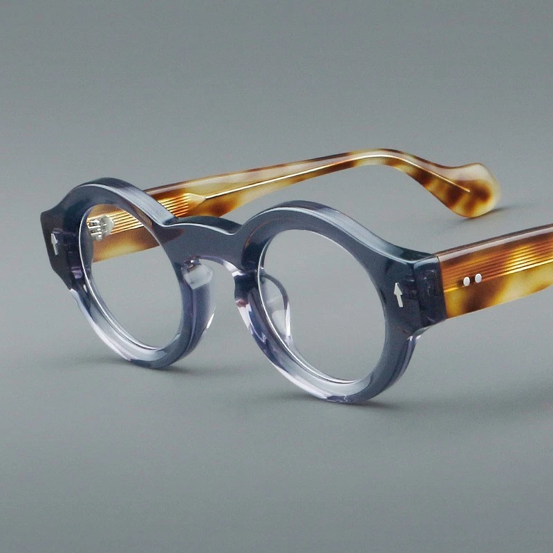 Acetate Retro Round Reading Glasses Full Rim Women Men Readers Eyeglass Frames