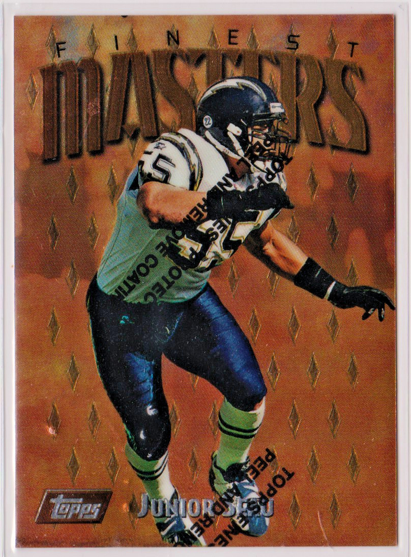 Junior Seau San Diego Chargers ILB 1997 Finest "Masters" Card # 60 Near Mint