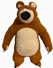Masha and the Bear Plush 17 Mishka Stuffed Animal Large Funny Eyes Cartoon Bear