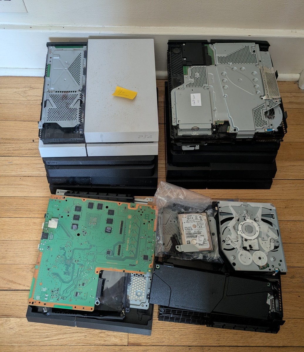 PSP4台【ジャンク】 Lot of 6 Broken Sony PlayStation 4 and Slim Consoles (PARTS/REPAIR