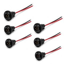 T10 W5w 194 Bulb Socket With Wire Pigtail T10 Pre-wired Car Pigtail 6 Pcs T10 W5w 194 Bulb Socket With Wire Pigtail T10 Pre-wired Car Pigtail 6 Pcs