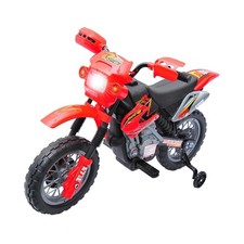 Aosom 6V Battery-Powered Kids Bike: Off-road Ride-On Toy with Lights, Sound 