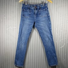 J.Crew Crewcuts Boys Straight Leg Medium Wash Jeans, Size 14