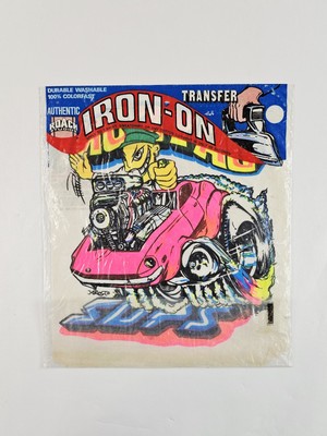 Roach Studios Datsun 240Z Heat Transfer Iron On New Sealed 1971 Vtg
