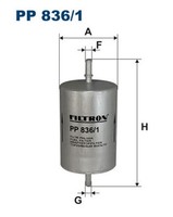 Kraftstofffilter Filtron Pp 836/1 Leitungsfilter FüR Vw Audi Skoda Seat Bora 8EC