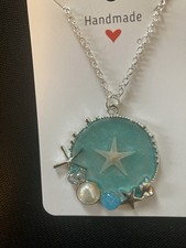 Coastal Necklace Pendant Starfish Shell Ocean Tropical