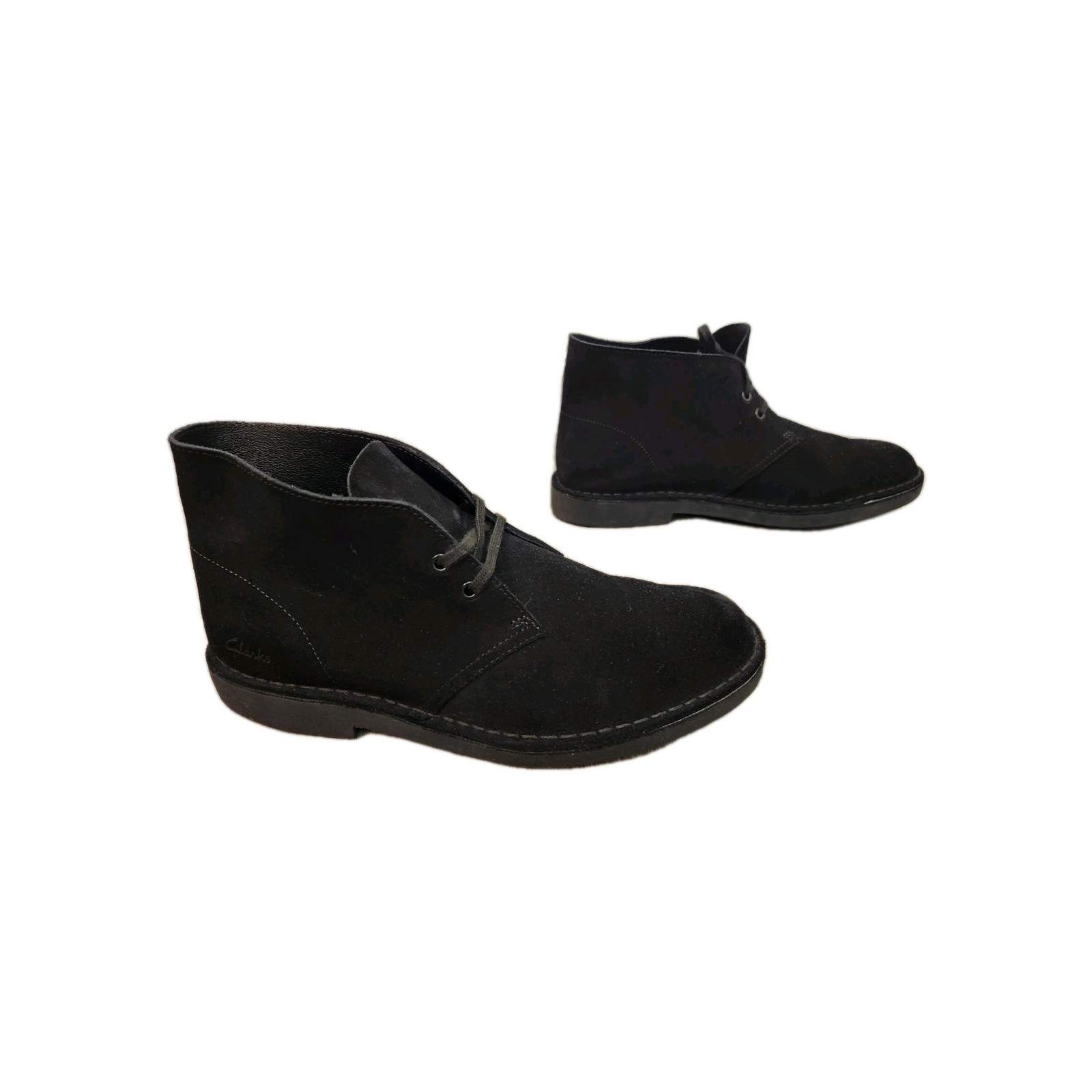 Clarks Desert Boot 2 Black Suede Chukka Boots Men's 8.5 US / 7.5 UK - Fit G