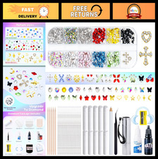 DIY Tooth Gem Kit with 200 Multicolor Crystals  7 Shapes - Fun Teeth Accessorie