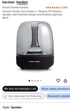 Harman Kardon Aura Studio 3 Bluetooth Speaker - Black
