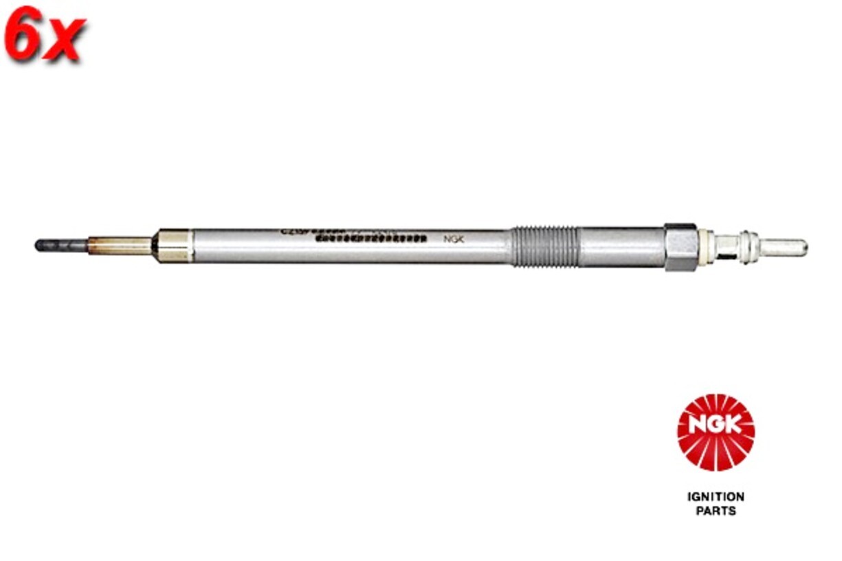 NGK 6x Glow Plug For MERCEDES C218 W218 X218 W218 Cls X218 11-17 6421590101