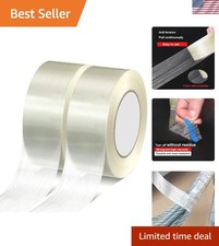 Heavy Duty Filament Tape Packing Tape 2 Inch x 55 Yards 2 Rolls Strong