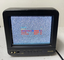 Philips Magnavox PR0935B301 9" AC/DC CRT TV FM Retro Gaming