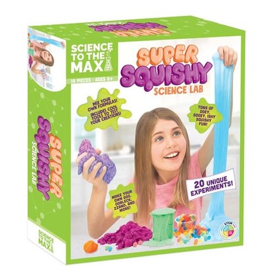 SCIENCE TO THE MAX SUPER SQUISHY SCIENCE LAB BRAND NEW 20 UNIQUE EXPERIMENTS