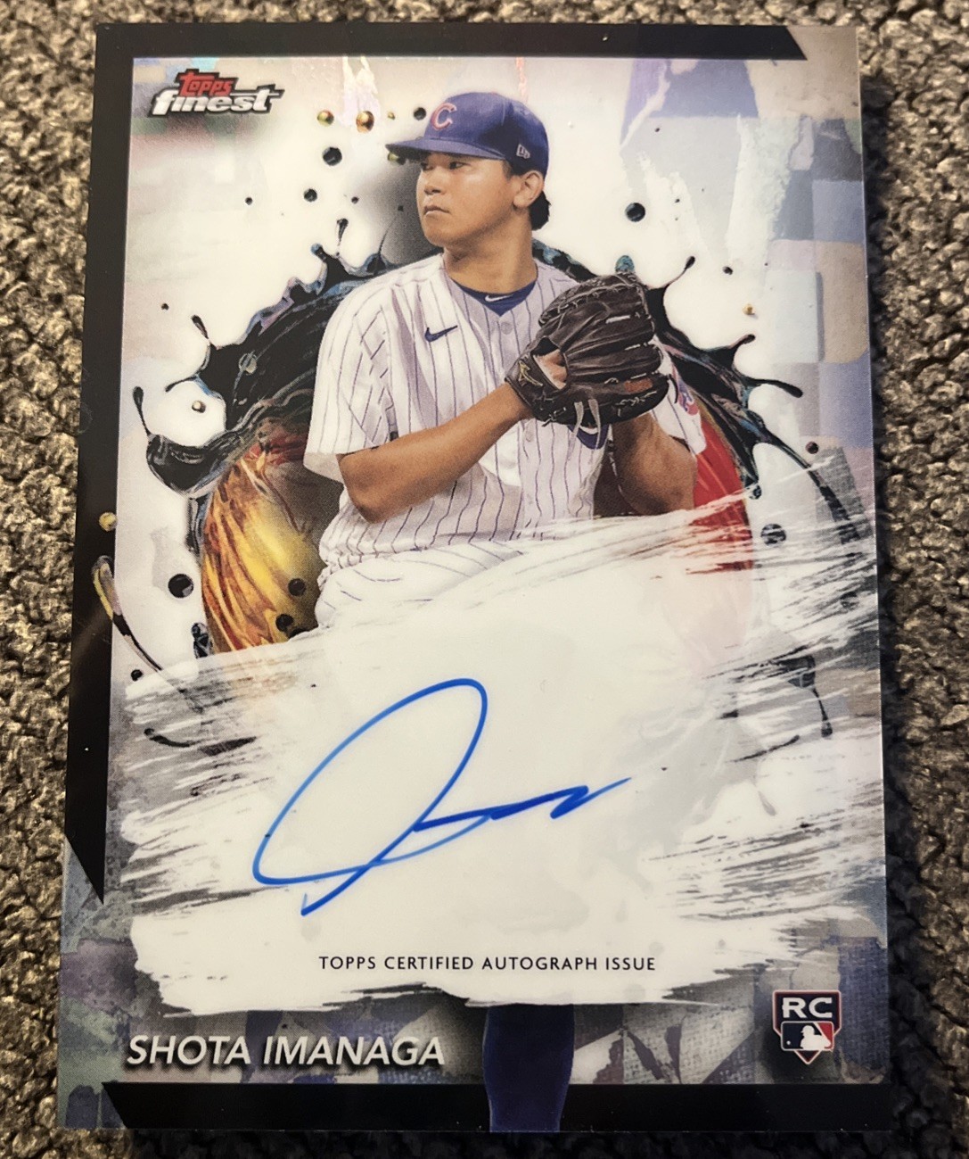 Shota Imanaga 2024 Topps Finest SP Auto Refractor #FA-SI RC Chicago Cubs