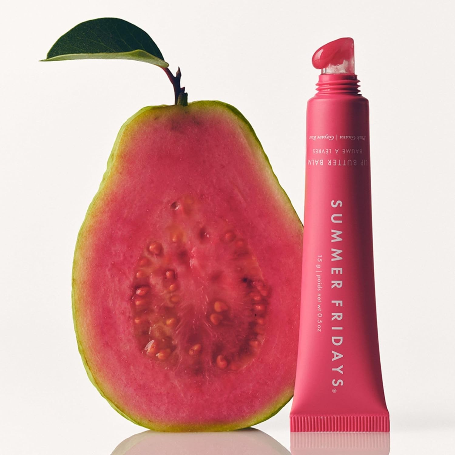 Summer Fridays Tinted Lip Butter Balm - Conditioning Vegan Pink Guava 