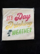 Cocktail Napkins, Decorative, Drinking Time, Happy Hour 16 Pk, 5x5 inch