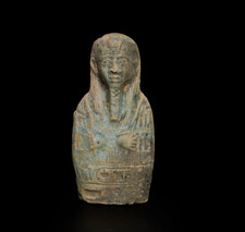 Rare Ancient Egyptian Antiques Egyptian Glazed Bust Ushabti shabti Figurine BC
