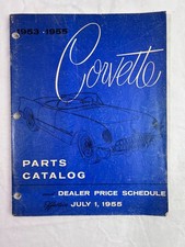 Vintage Automotive Brochure 1953-55 Corvette Parts Catalog Dealer Price Schedule