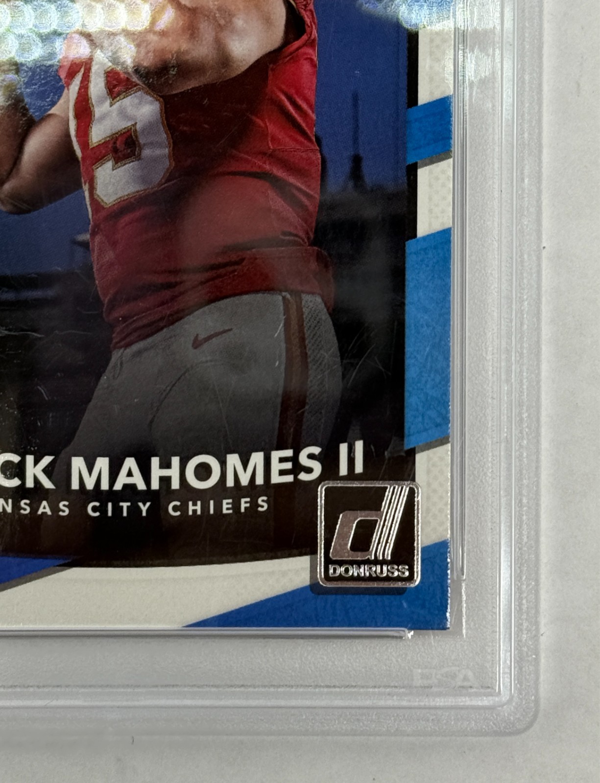 2017 Panini Donruss #327 Patrick Mahomes Rated Rookie PSA 8 NM-MT view 5