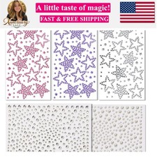 Face Stickers Star Face Gems For Kids Women, Self Adhesive Face Rhinestones H...