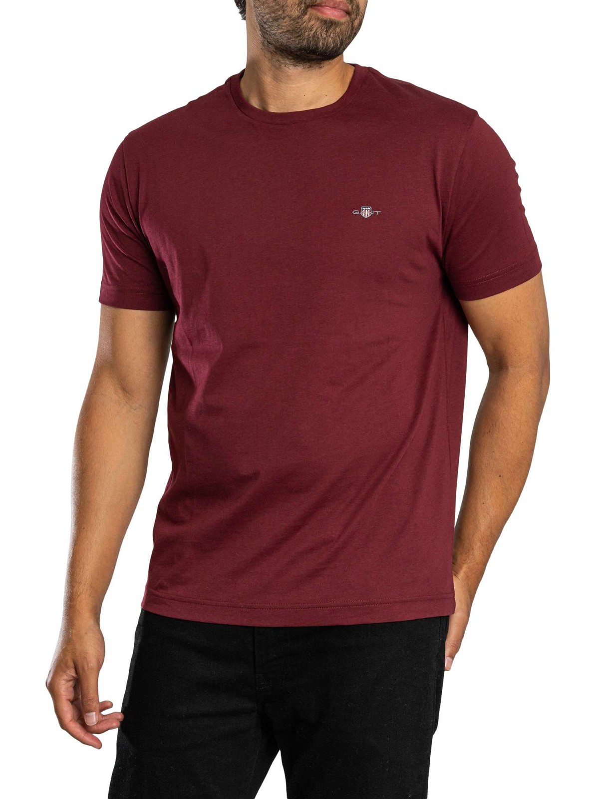 GANT Regular Shield T-Shirt, Deep Grape Wine - XXL