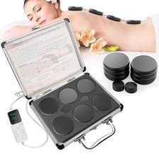 12Pcs Hot Stones Massage Set with Temperature Adjustment