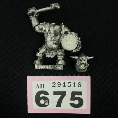 BLACK ORC COMMAND DRUMMER WARHAMMER FANTASY THE OLD WORLD ORCS AND GOBLINS 6THED