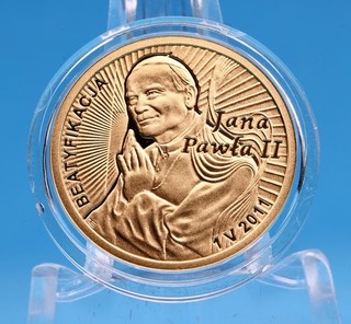 Polen 100 Zloty 2011 Seligsprechung von Johannes Paul II. 8g Gold 900 Proof