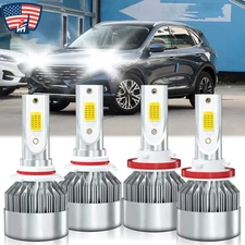 For Ford Escape 2013-2021 LED Headlight Kit Combo Bulbs High Low Beam White