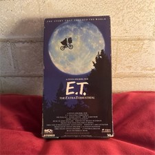 MCA Home Video E.T. the Extra-Terrestrial VHS NTSC PG Closed Captioned Color