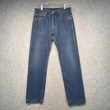 Vintage Levis 501 Made In USA Jeans Men s 34x34 Fits 32x33 Denim 1996