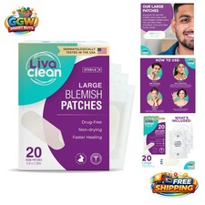 Biodegradable 20CT Hydrocolloid Pimple Patches for Oily Skin - Clear Effective