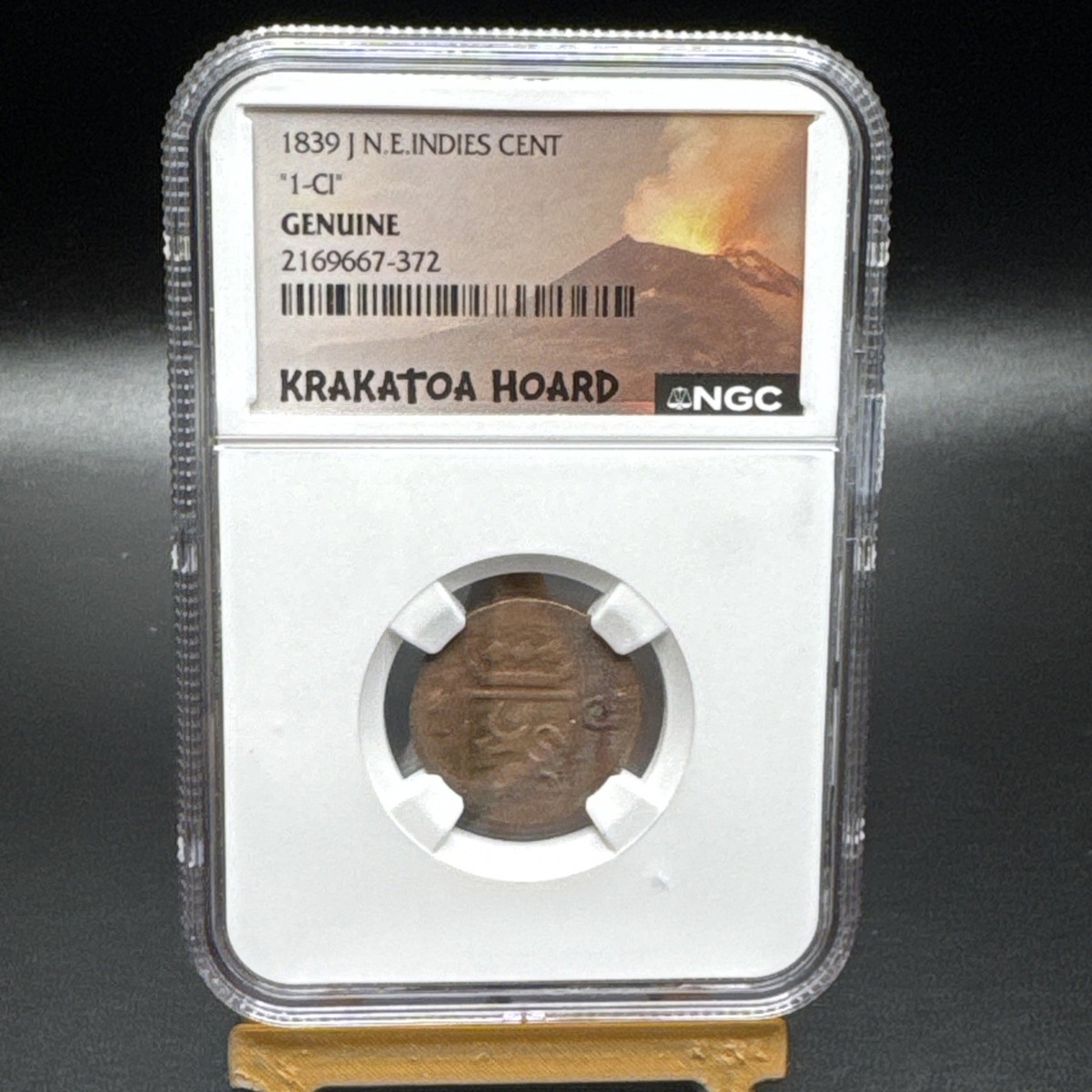 1839 J N.E. Indies Cent Krakatoa Hoard, NGC Certified | eBay