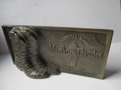Marlboro Classics Original Boots Quality Label Messing Schild zum Hinstellen