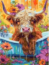 Diamond Art Kits for Adults Cow 30x40CM New